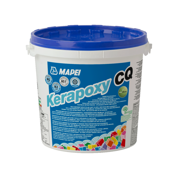 KERAPOXY CQ FORMATO 3Kg - Riempitivo epossidico bicomponente antiacido, ideale per la stuccatura di fughe tra piastrelle ceramiche e mosaici. Utilizzabile anche come adesivo