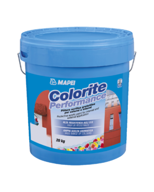 COLORITE PERFORMANCE (20Kg) - Pittura acrilica anticarbonatazione per esterni e interni, a elevato sviluppo colore e resistenza ai raggi UV.