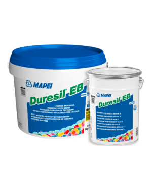 DURESIL EB (KIT A+B 10Kg) - Vernice epossidica modificata con resine idrocarburiche per la protezione antiacida di superfici in calcestruzzo e acciaio