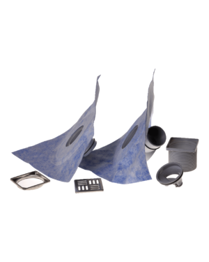 DRAIN VERTICAL (1Pz.) - Kit per la realizzazione di uno scarico a pavimento ideale per lo smaltimento delle acque in terrazze, balconi, bagni, locali caldaia, lavanderie.