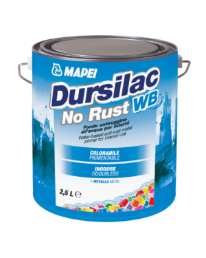 DURSILAC NO RUST WB (0,75Lt.) - Fondo antiruggine all’acqua per interni.