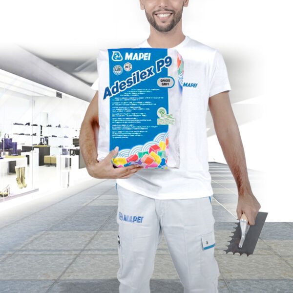 ADESILEX P9 (5KG) - Adesivo cementizio ad alte prestazioni a scivolamento verticale nullo per piastrelle ceramiche e materiale lapideo. - immagine 2