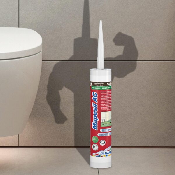 MAPESIL AC (Cartuccia 310Ml) - Il sigillante acetico puro altamente elastico e resistente alla muffa. - immagine 2