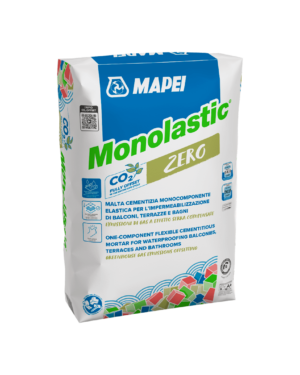 MONOLASTIC (20Kg) - membrana monocomponente cementizia elastica impiegata per il trattamento impermeabile di balconi e terrazzi oltre che di bagni, docce e piscine, prima della posa dei rivestimenti.