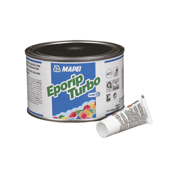 EPORIP TURBO - Resina poliestere bicomponente a rapido indurimento per la sigillatura monolitica di fessure nei massetti.