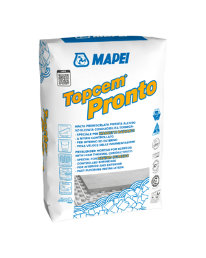 TOPCEM PRONTO (25Kg) - La malta pronta all’uso ad alta conducibilità termica, ideale per massetti riscaldanti.