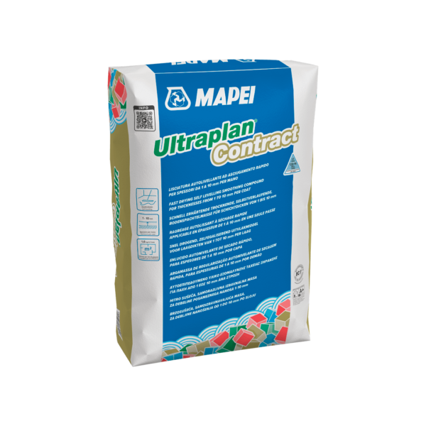 ULTRAPLAN CONTRACT - Lisciatura autolivellante ad indurimento ultrarapido per spessori da 1 a 10 mm per mano