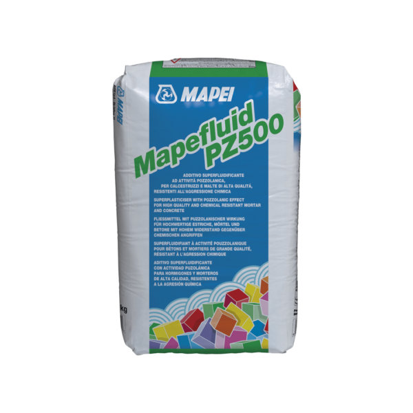 MAPEFLUID PZ500  (11Kg) - Superfluidificante in polvere ad attività pozzolanica per malte e calcestruzzi di alta qualità.