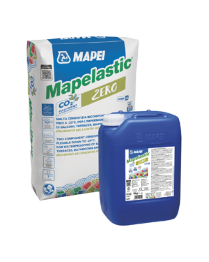 MAPELASTIC ZERO (KIT A+B 32KG) - Malta cementizia bicomponente elastica per l’impermeabilizzazione definitiva e durevole, semplice e veloce.