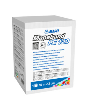MAPEBAND PE 120 - Nastro in gomma per sistemi impermeabilizzanti realizzati con membrane liquide.
