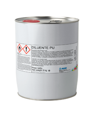 DILUENTE PU (9Kg) - Resina poliuretanica igroindurente in solvente, per il consolidamento e l’impermeabilizzazione  di massetti cementizi