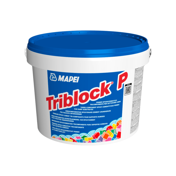 TRIBLOCK P - Primer epossicementizio tricomponente per l’impermeabilizzazione di sottofondi umidi non assorbenti.