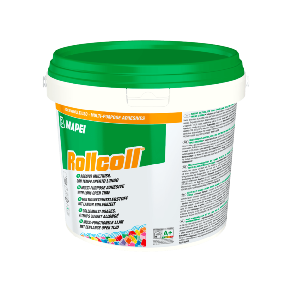 ROLLCOLL - Adesivo multiuso per la posa di pavimenti e rivestimenti vinilici e tessili