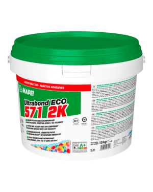 ULTRABOND ECO 571 2K - Adesivo poliuretanico bicomponente esente da acqua e da solventi, a bassa viscosità, per l’incollaggio, all’interno e all’esterno, di pavimenti in PVC e gomma