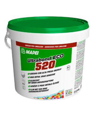 ULTRABOND ECO 520 - Adesivo con alta presa iniziale per la posa di pavimenti in linoleum e rivestimenti resilienti murali.