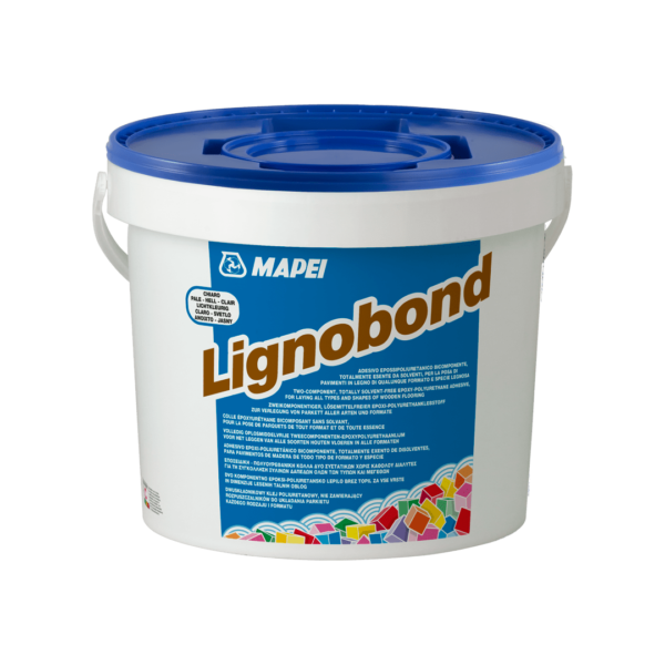 LIGNOBOND - Idoneo all’incollaggio di parquet di qualunque formato e specie su tutti i tipi di sottofondo, anche per massetti riscaldanti.