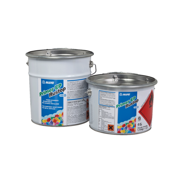PRIMER EP RUSTOP (KIT A+B - 5Kg) - Primer epossidico bicomponente per superfici metalliche.