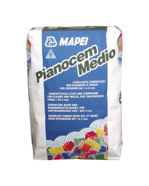 PIANOCEM MEDIO - Rasatura cementizia tissotropica, applicabile anche in verticale, per spessori da 1 a 5 mm.