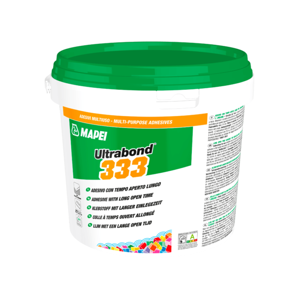 ULTRABOND 333 - Adesivo multiuso con tempo aperto lungo per la posa di pavimenti e rivestimenti vinilici, tessili e in linoleum.
