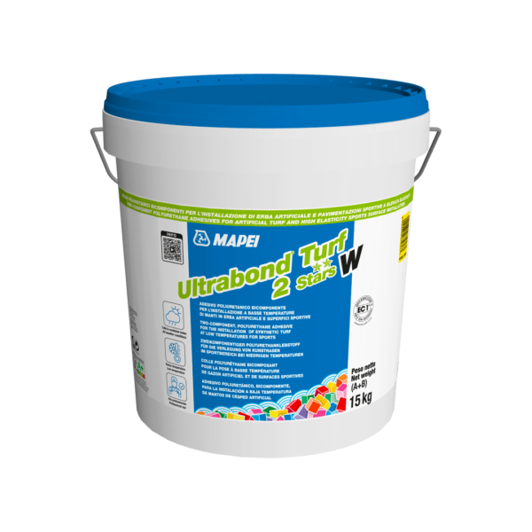 ULTRABOND TURF 2 STARS W - Adesivo poliuretanico bicomponente, esente da solventi, per l’installazione a basse temperature di superfici in erba sintetica