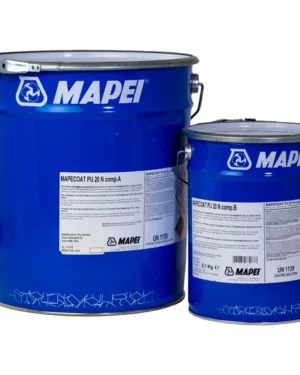 MAPECOAT PU 20 N (KIT A+B 15Kg) - Finitura poliuretanica bicomponente alifatica colorata per membrane della gamma Purtop
