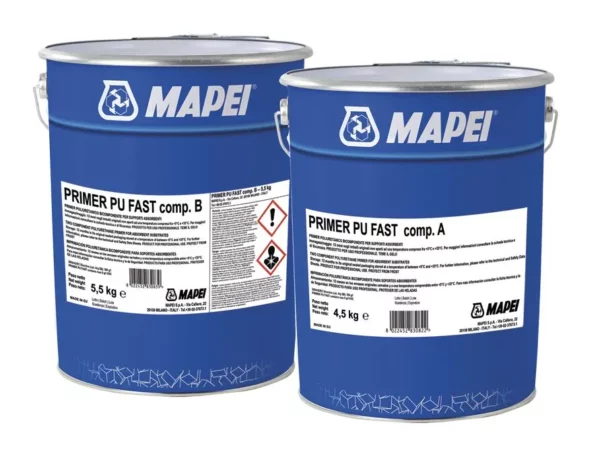 PRIMER PU FAST (KIT A+B 10Kg) - Primer poliuretanico bicomponente per supporti assorbenti.