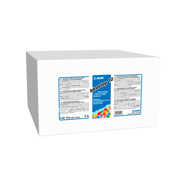 IDROSTOP - Profilo di gomma idrofila espandente per giunti di lavoro impermeabili.