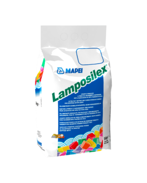LAMPOSILEX (5Kg) - Legante idraulico a presa ed indurimento rapidissimi per il bloccaggio di infiltrazioni d’acqua.