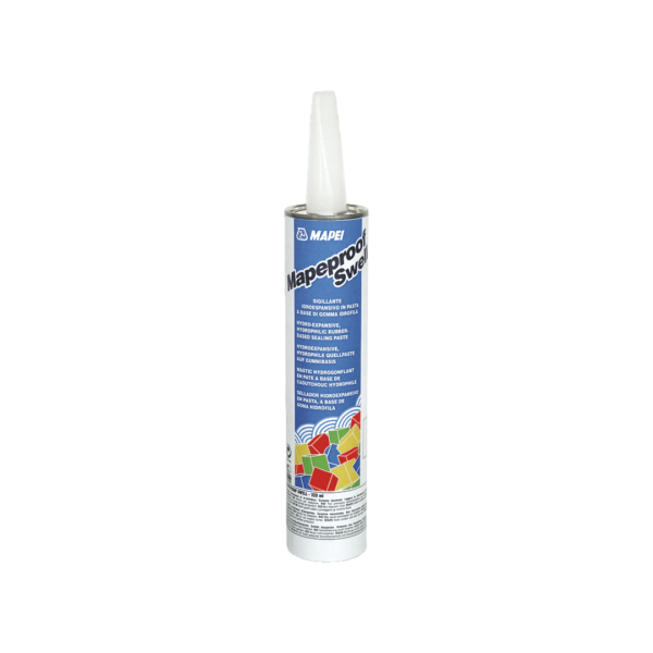 MAPEPROOF SWELL (320Ml) - Sigillante idroespansivo in pasta a base di gomma idrofila, in cartuccia, applicabile per estrusione