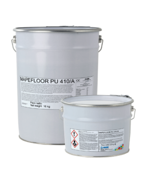 MAPEFLOOR PU 410 (KIT A+B 19,9Kg) - Legante poliuretanico bicomponente autolivellante di colore neutro, fillerizzato, flessibile.