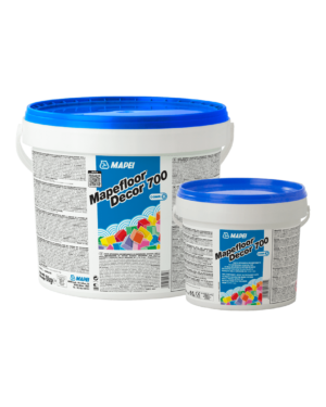 MAPEFLOOR DECOR 700  (KIT A+B 10Kg) - Pasta epossidica bicomponente idrodispersa esente da solventi per la realizzazione di pavimenti con effetto spatolato o nuvolato.