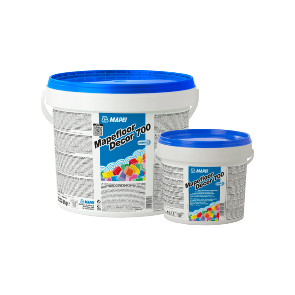 MAPEFLOOR DECOR 700  (KIT A+B 10Kg) - Pasta epossidica bicomponente idrodispersa esente da solventi per la realizzazione di pavimenti con effetto spatolato o nuvolato.