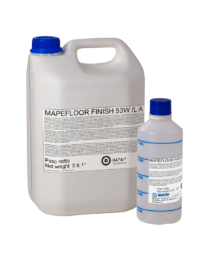 MAPEFLOOR FINISH 53 W/L (11Lt) - Finitura poliuretanica alifatica lucida trasparente bicomponente idrodispersa esente da NMP per la protezione di sistemi resinosi e a base cementizia.