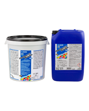 PLASTIMUL 2K REACTIVE (KIT A+B 55Kg) - Emulsione bituminosa bicomponente impermeabilizzante, esente da solventi ed ecocompatibile, ad elevata elasticità e immediata impermeabilità, da applicare a spruzzo con airless.