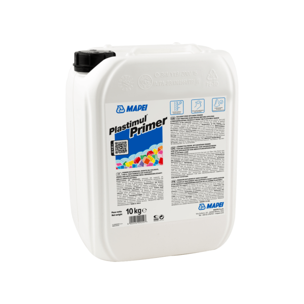 PLASTIMUL PRIMER (10Kg) - Primer bituminoso, esente da solventi, per il trattamento dei supporti prima dell’applicazione degli impermeabilizzanti della linea PLASTIMUL.