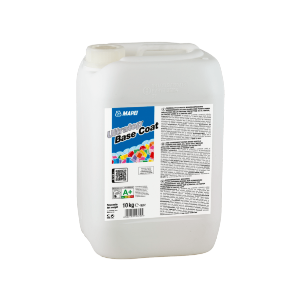 ULTRATOP BASE COAT (10Kg) - Formulato acrilico monocomponente idrodisperso da applicare come fondo prima della posa delle finiture protettive su Ultratop, Ultratop Living e Ultratop Loft