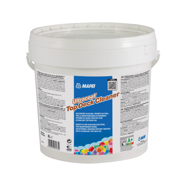 ULTRACOAT TOP DECK CLEANER (4Lt) - Soluzione alcalina, pronta all’uso, per la manutenzione di pavimenti in legno