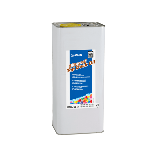 ULTRACOAT TOP DECK OIL (5Lt) - olio impregnante con effetto naturale o a colorazione Teak, idoneo per il trattamento di pavimenti in legno