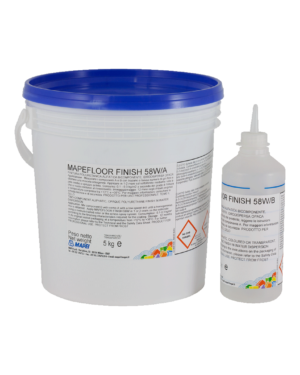 MAPEFLOOR FINISH 58 W (5,5Kg) - Finitura poliuretanica alifatica bicomponente, idrodispersa, trasparente, opaca