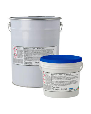 MAPEFLOOR I 309 CR (KIT A+B 19,5Kg) - Formulato epossidico bicomponente a bassissime emissioni per rivestimenti autolivellanti di pavimentazioni di camere bianche.
