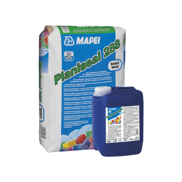 PLANISEAL 288 (KIT A+B 25Kg) - Malta cementizia bicomponente per impermeabilizzare strutture interrate, vasche e serbatoi.