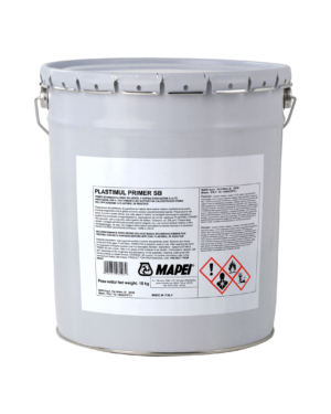 PLASTIMUL PRIMER SB (18Kg) - Primer bituminoso a base solvente, a rapida essicazione e alte prestazioni, per il trattamento dei supporti in calcestruzzo prima della posa di prodotti impermeabilizzanti a base di bitume