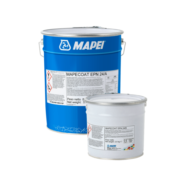 MAPECOAT EPN 24 (KIT 7,5Kg) - Rivestimento bicomponente colorato, a base di resina epossinovolacca a elevate resistenze chimiche e alto contenuto di solidi
