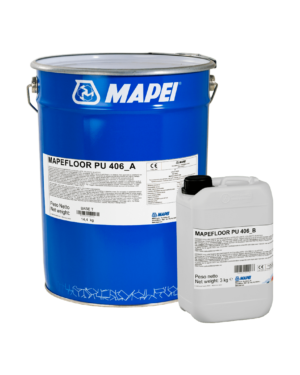 MAPEFLOOR PU 406 (KIT A+B 18Kg) - Legante poliuretanico bicomponente autolivellante colorato, elastico