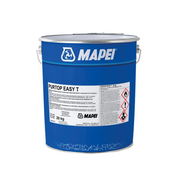 PURTOP EASY T - Membrana impermeabilizzante poliuretanica alifatica monocomponente trasparente per terrazzi e balconi.