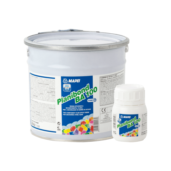 PLANIBOND BA 100 (KIT A+B 3Kg) -  Resina epossidica bicomponente, fluida, per l’ancoraggio di barre di acciaio.