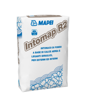 INTOMAP R2 (25Kg) -  Intonaco di fondo a base di calce aerea e leganti idraulici per esterni e interni.