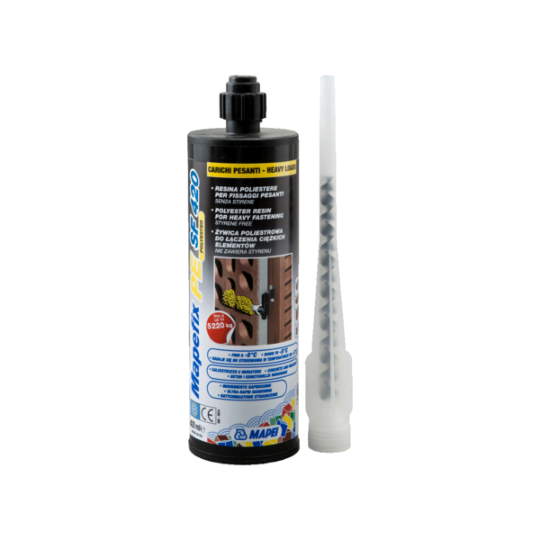 MAPEFIX PE SF (420 Ml) - Fissaggio chimico a base di resina poliestere senza stirene per carichi pesanti.