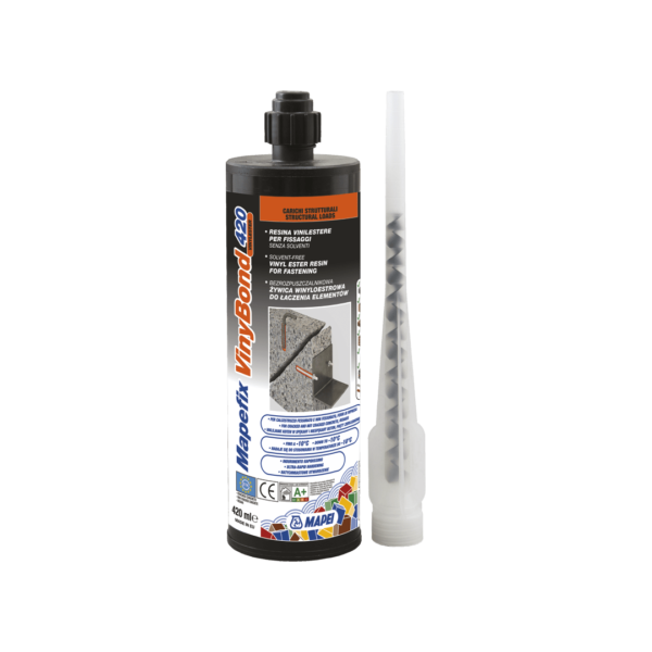 MAPEFIX VINYBOND (300 Ml) - Fissaggio chimico per carichi strutturali a base di resina vinilestere ibrida senza stirene.