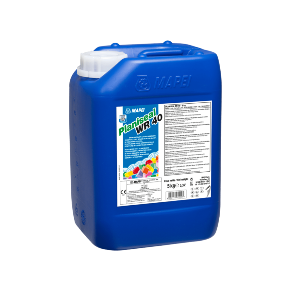 PLANISEAL WR 40 (5Kg) - Idrofobizzante liquido migrante pronto all’uso, a base di silano al 40% in emulsione acquosa, da applicare sulla superficie delle strutture in calcestruzzo armato.
